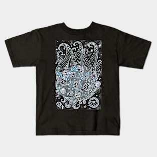 Metallic Stars Doodle Kids T-Shirt